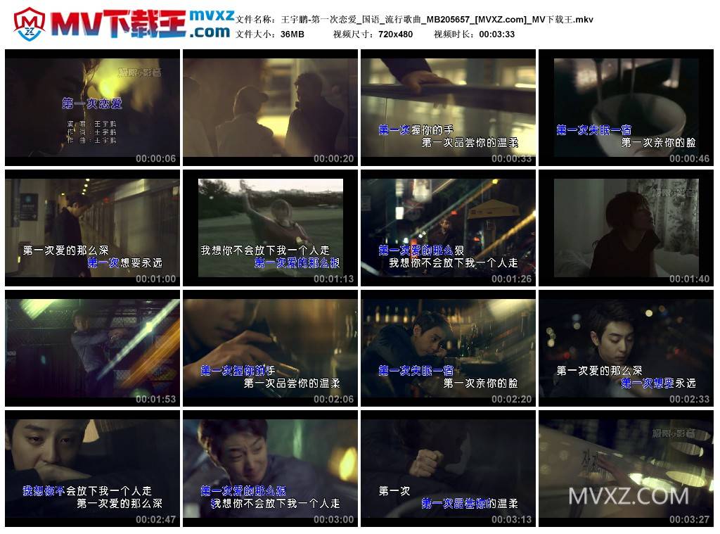 王宇鹏-第一次恋爱_国语_流行歌曲_MB205657